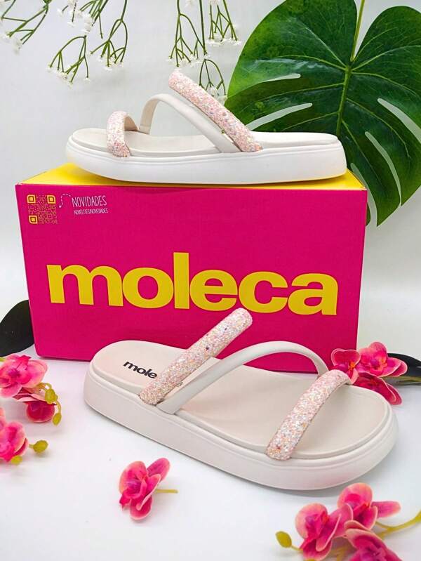 Sandália Papete Moleca Birken com Strass Original