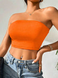 Cropped Top Faixa Feminina Suplex Com Bojo Tendência Moda Super Envio! !