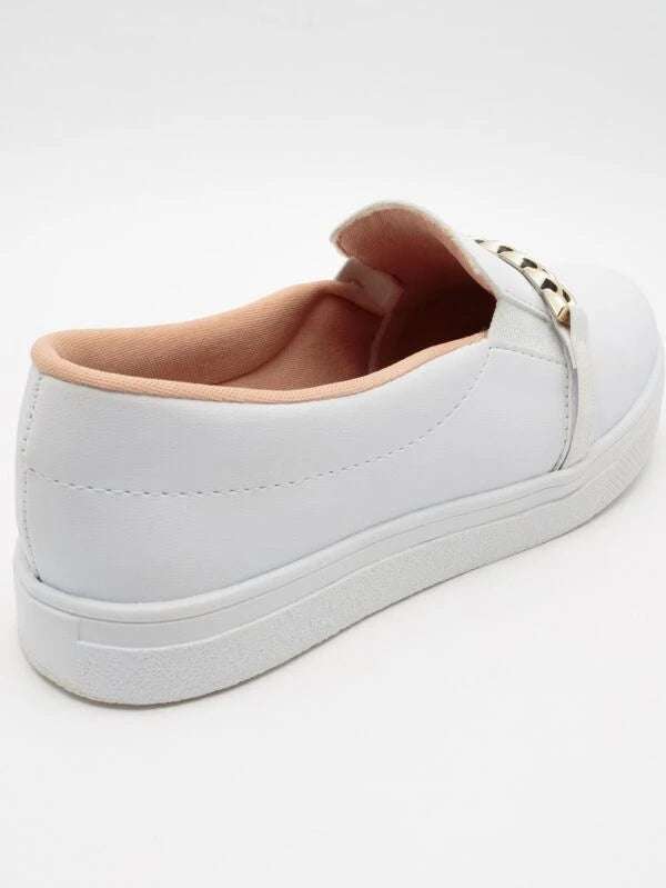 Tênis Slip On Feminino Bia Calçados Corrente Napa